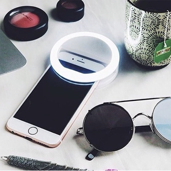 SELFIE LED OBROČ Z USB POLNILCEM