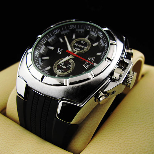 LUKSUZNA MOŠKA URA H003 SILVER