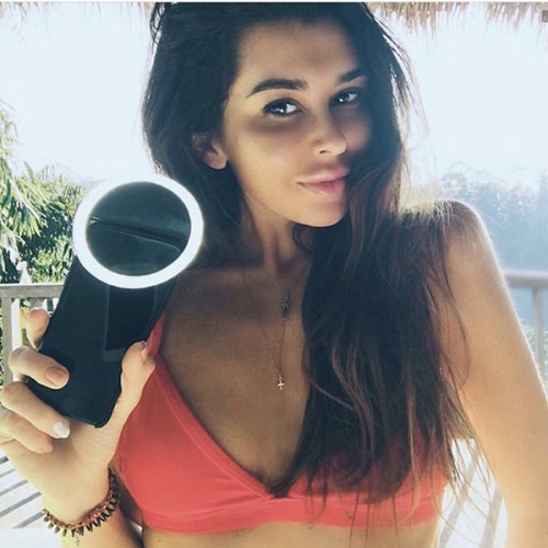 SELFIE LED OBROČ Z USB POLNILCEM