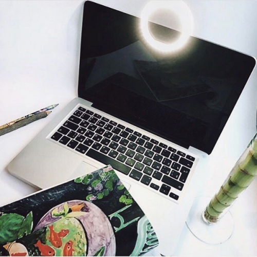 SELFIE LED OBROČ Z USB POLNILCEM