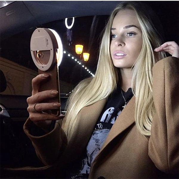 SELFIE LED OBROČ Z USB POLNILCEM