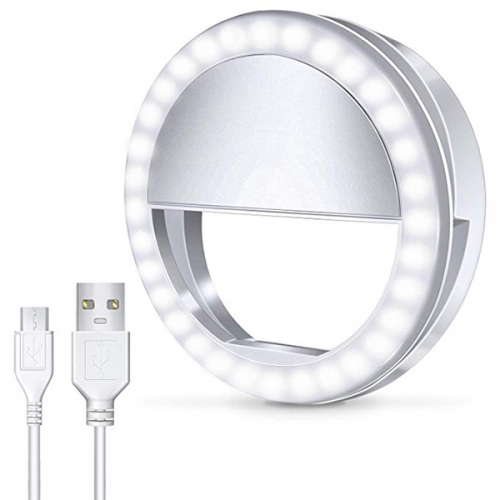 SELFIE LED OBROČ Z USB POLNILCEM
